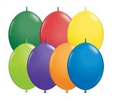 Kettenballons uni oder bunt gemischt, 30cm