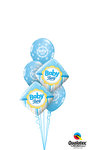 Ballonbouquet Baby Boy Punkte &amp; Streifen