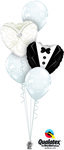 Ballonbouquet Braut &amp; Br&auml;utigam