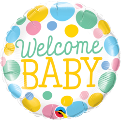 Welcome Baby Dots