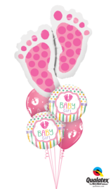 Ballonbouquet Baby Girl Love