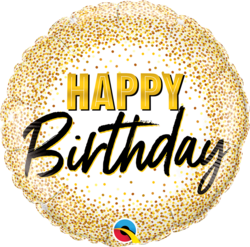 Geburtstag gold Glitter