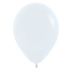 Rundballon, 33cm, weiss