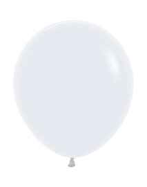 Rundballon Gross, 45cm, weiss