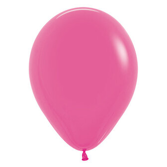 Rundballon, 33cm, fuchsia