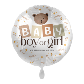 Folienballon Boy or Girl