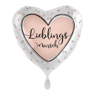 Folienherz Lieblingsmensch