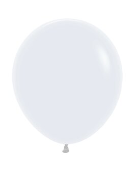 Rundballon Gross, 45cm, weiss