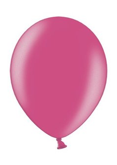 Rundballon, 30cm, metall-magenta