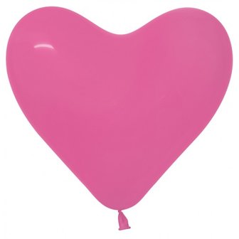 Herzballon, 40cm, pink