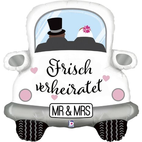 Hochzeitsauto "frisch verheiratet"