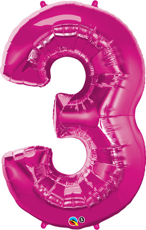 Folienballon Zahl "3"