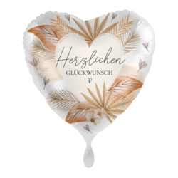 Folienherz Herzlichen Glückwunsch