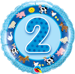 Age 2 Blue Farm Animals