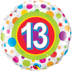 Age 13 Colorful Dots